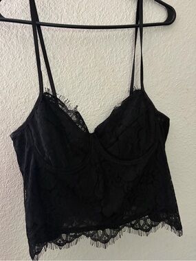 NWOT! Never Worn! Black Lace Cami Tank Top